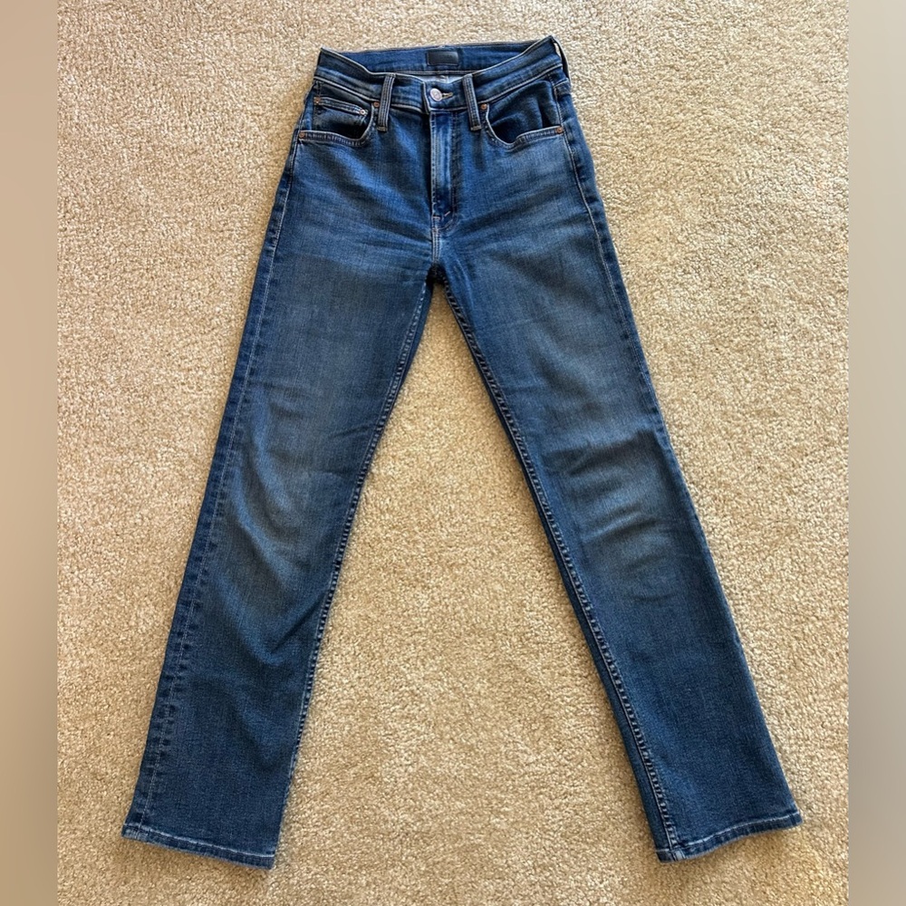 MOTHER medium wash Blue Straight Leg Jeans